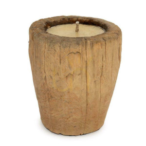 Kerzenständer BAZAR BIZAR Holz Natur Beige 34x34x38 cm