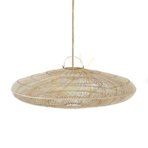 Pendelleuchte BAZAR BIZAR Macaron Natur Rattan Oversized Collection L