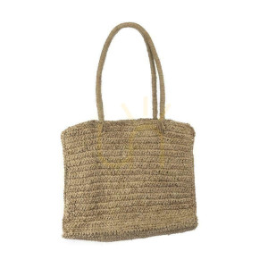 Raffia Shopper BAZAR BIZAR Natur Beige 20x38 cm