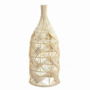 Pendelleuchte BAZAR BIZAR Garaffa Rattan Natur Beige L 30 cm