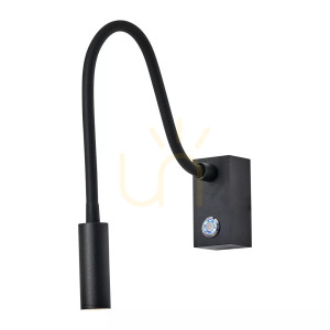 Wandleuchte Adjusta 1xLED schwarz WL0117-BK