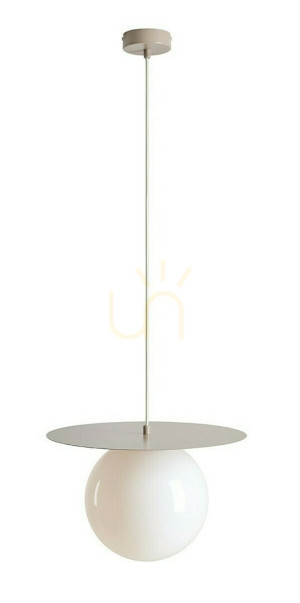 Pendelleuchte Aldex Loop Beige 25 cm Metall Glas 1125G17_L