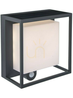 Außenwandleuchte Lutec Curtis mit Bewegungsmelder LED 3W Anthrazit 6934601118