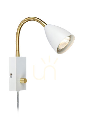 Wandlampe Markslojd CIRO 106588 Flex Weiß Metall Dimmer 1-flammig