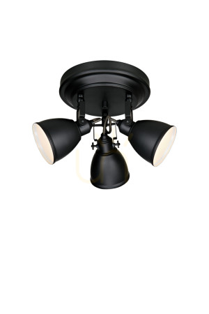Plafond Markslojd FJALLBACKA 3-flammig schwarz Metall 35 cm 105815