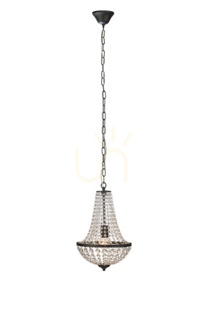 Pendelleuchte Markslojd Granso 107026 transparent Kristall Metall 30 cm