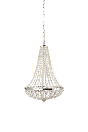 Pendelleuchte Markslojd Granso 104890 2-flammig Chrom Kristall Transparent