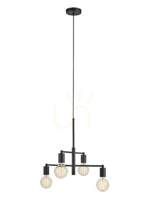 Pendelleuchte Markslojd Cielo 4-flammig schwarz Metall 50 cm 108716