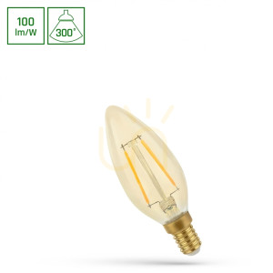 Led Kerze E14 230 V 4.9 W Cog Ww Retroshine Spectrum
