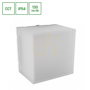Scatollo 5 W Cct 230 V Ip54 100x100x75 Mm Weiße Fassade