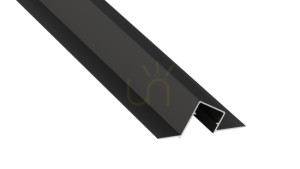 LED-Profil LUMINES Typ Duo schwarz lackiert 1 m