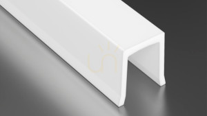Lampenschirm für LED-Profil LUMINES SOLID PC milchig 1 m