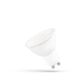Led Gu10 230 V 9 W Smd Cw mit milchigem Glas Weißes Spektrum.