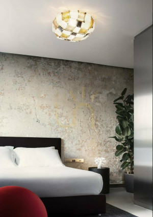 Slamp Mida Ceiling/Wall Medium Amber Deckenleuchte.