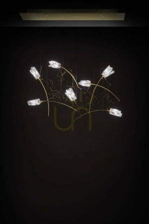 Slamp Tulip 7 Linear Pendelleuchte.