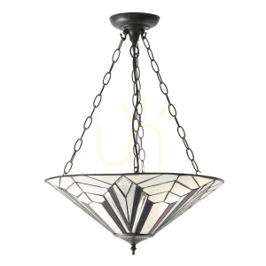 Pendelleuchte Tiffany Multicolor Interiors 3-flammig E27 48 cm 63936