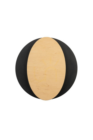 Wandleuchte Sigma OVO 2xG9 schwarz Birke 26 cm SKU 40872