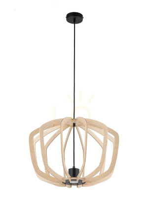 Pendelleuchte Sigma SUMMER 1xGU10 Holz schwarz 50 cm 40926