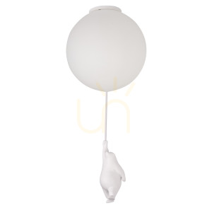 Plafond Balu M Hängender Teddybär Weiß CL0110-M