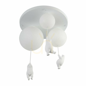 Plafond Balu 3 hängende Teddybären weiß CL0111