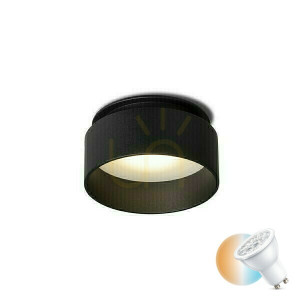 Tord Deckeneinbauobjektiv Schwarz 230 V Led Gu10 9 W.