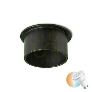 Orta Deckeneinbauleuchten Schwarz 230 V Led Gu10 9 W.