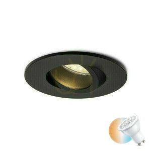 Galo R Deckeneinbauleuchte Schwarz 230 V Led Gu10 9 W Ip65