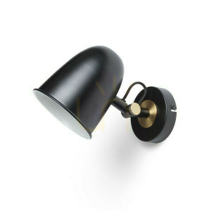 Danny Wandanbauleuchte Schwarz Messing 230 V Led E14 5 W.