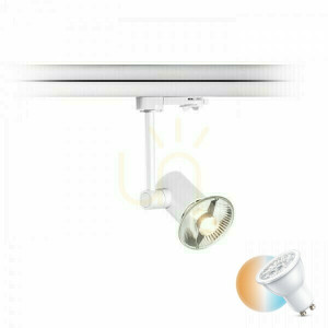 Fax-Strahler für 3-Phasen-Schiene Weiß 230 V Led Gu10 12 W.