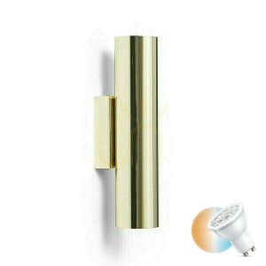 Wandleuchte Luke Wandleuchte Messing 230 V Led Gu10 2x7 W.