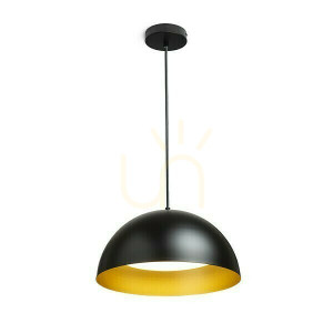 Gladys 40 Schwarz/Gold Pendelleuchte 230 V Led E27 30 W.