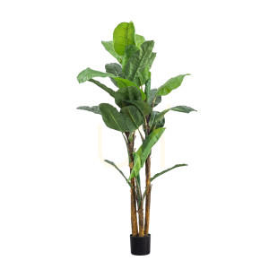 Künstliche Bananenpalme Gallery Direct grün 203 cm aus Eisen Kunststoff