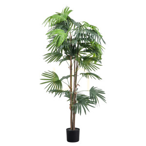 Künstliche Chinesische Fächerpalme Gallery Direct 168 cm Grün im Topf