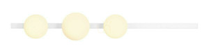 Wandleuchte Aldex Garda 3-flammig Weiß Metall Glas 1099Y