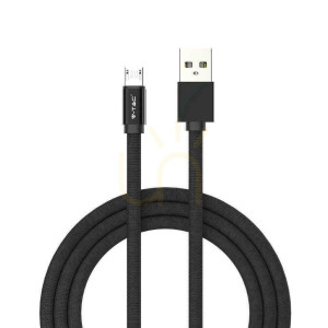 V-TAC Micro USB Kabel 1M Schwarz Ruby Series VT-5341