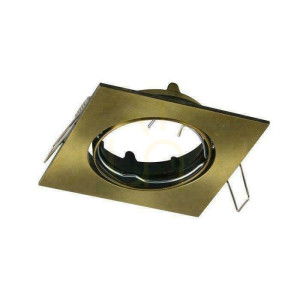 Mesh V-TAC GU10 Square Movable Gold VT-779-SG 3 Jahre Garantie