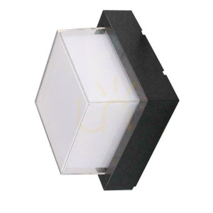 V-TAC 12W LED-Leuchte IP65 Schwarz Square VT-828 4000K 1280lm