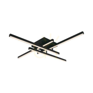 V-TAC 38W LED-Deckenleuchte Schwarz VT-7915 4000K 4100lm.