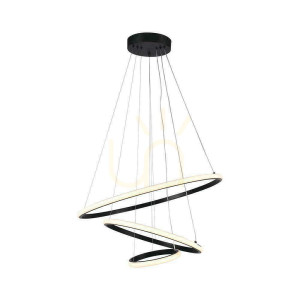V-TAC 32W LED-Pendelleuchte Schwarz VT-7816 3000K 3880lm