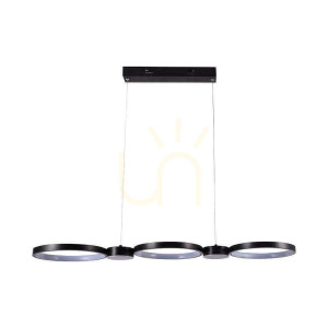 V-TAC 38W LED-Pendelleuchte Schwarz VT-7820 3000K 4560lm