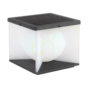V-TAC Solar-Gartenleuchte 3-5W LED IP65 30x30cm VT-7656 3000K