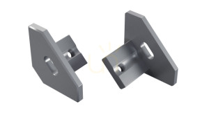 ALU LUMINES ajar silber eloxiert Stecker mit Loch