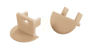 LUMINES axin Light Elfenbein Profilstecker mit o.