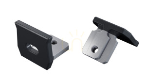 ALU LUMINES axel Rock Anthrazit lackierter Stecker mit Loch