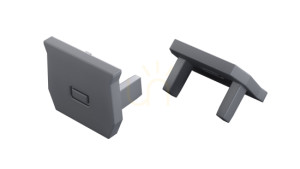 LUMINES Achsenprofilstecker grau 2in1