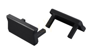 ALU plug LUMINES atom schwarz lackiert