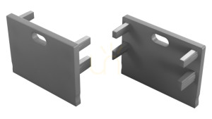 LUMINES Motta grau Profilstecker mit Loch