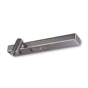 Wandleuchte Ideallux Bonne Nuit LED 6,5W silber rund 22 cm 336770