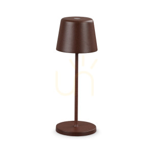 Tischlampe Ideallux CUTE 346915 Coffee Braun LED dimmbar 20,8 cm