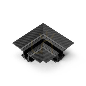 Einbauset Ideallux DEVA 339429 rund schwarz Aluminium 5,5 cm